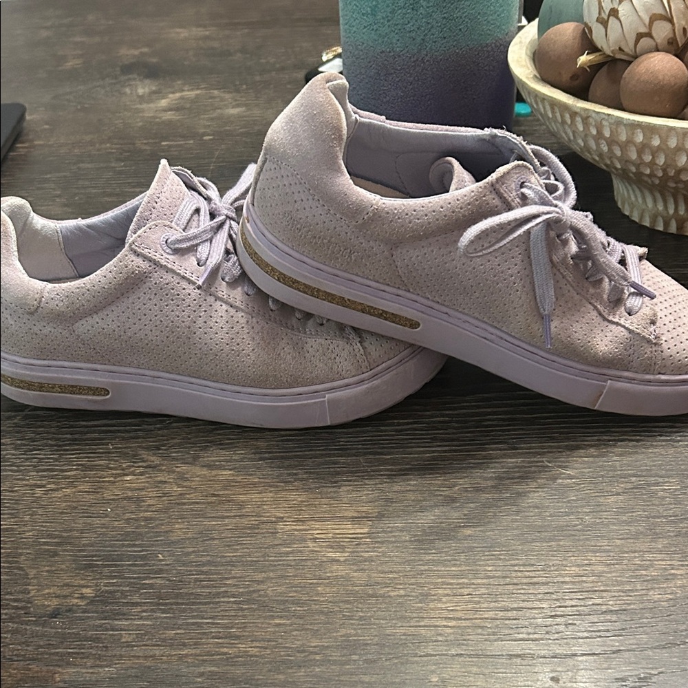 Birkenstock Casual Sneakers Light Lilac, Can be cleaned if you take the time!